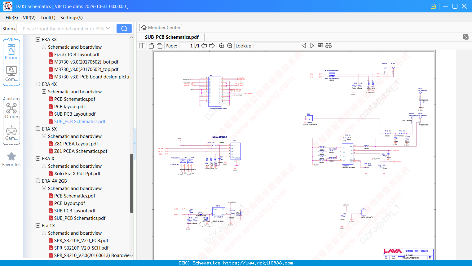 XOLO SUB_PCB Schematics